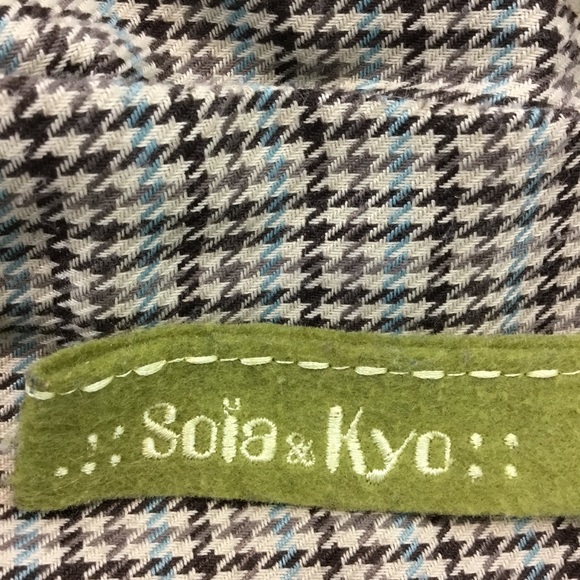 Soia & Kyo Wool Blend Short Pea Coat Double Breasted Gray Medium Women's - Picture 10 of 13